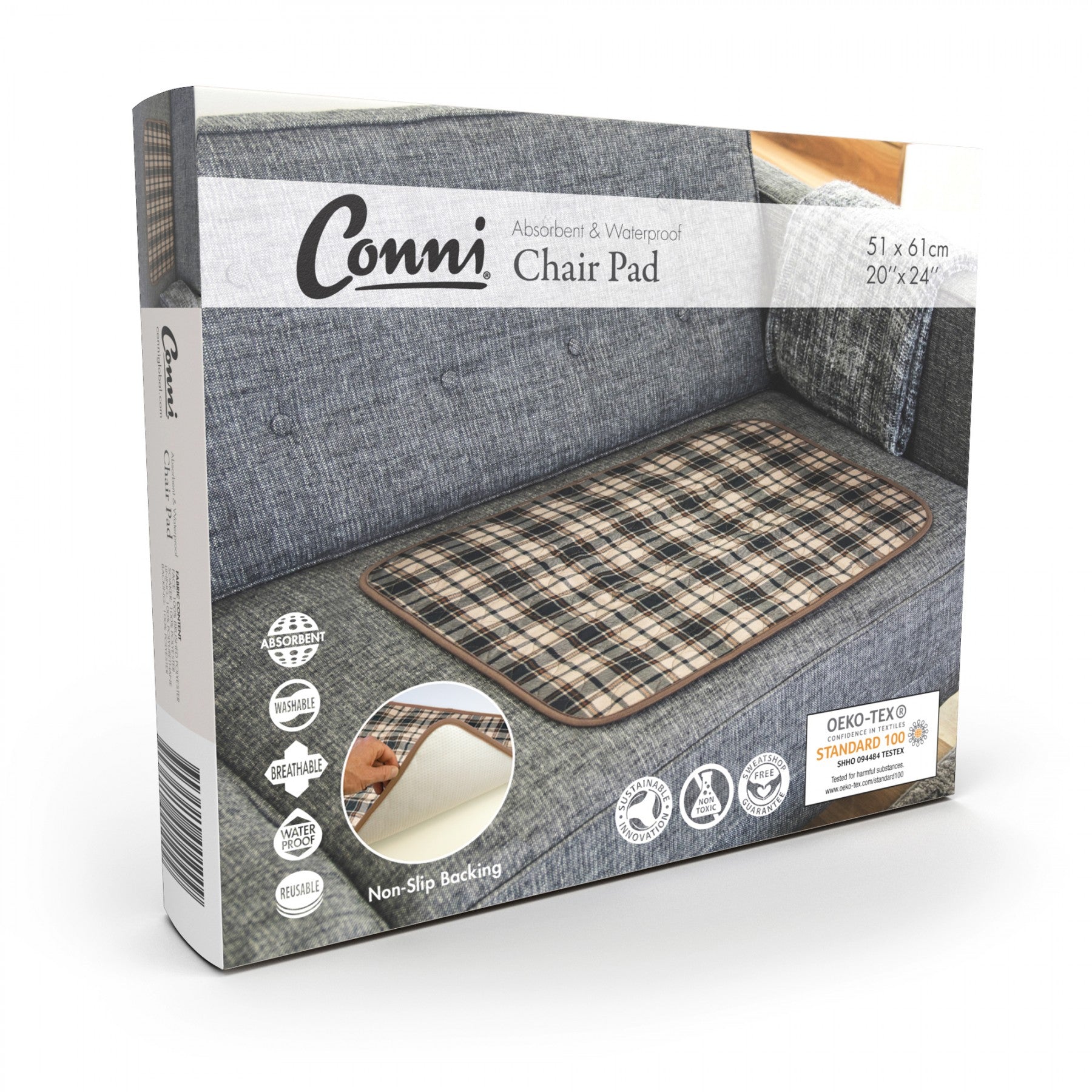 Conni Chair Pad Large 51x61cm, Each - All Colors