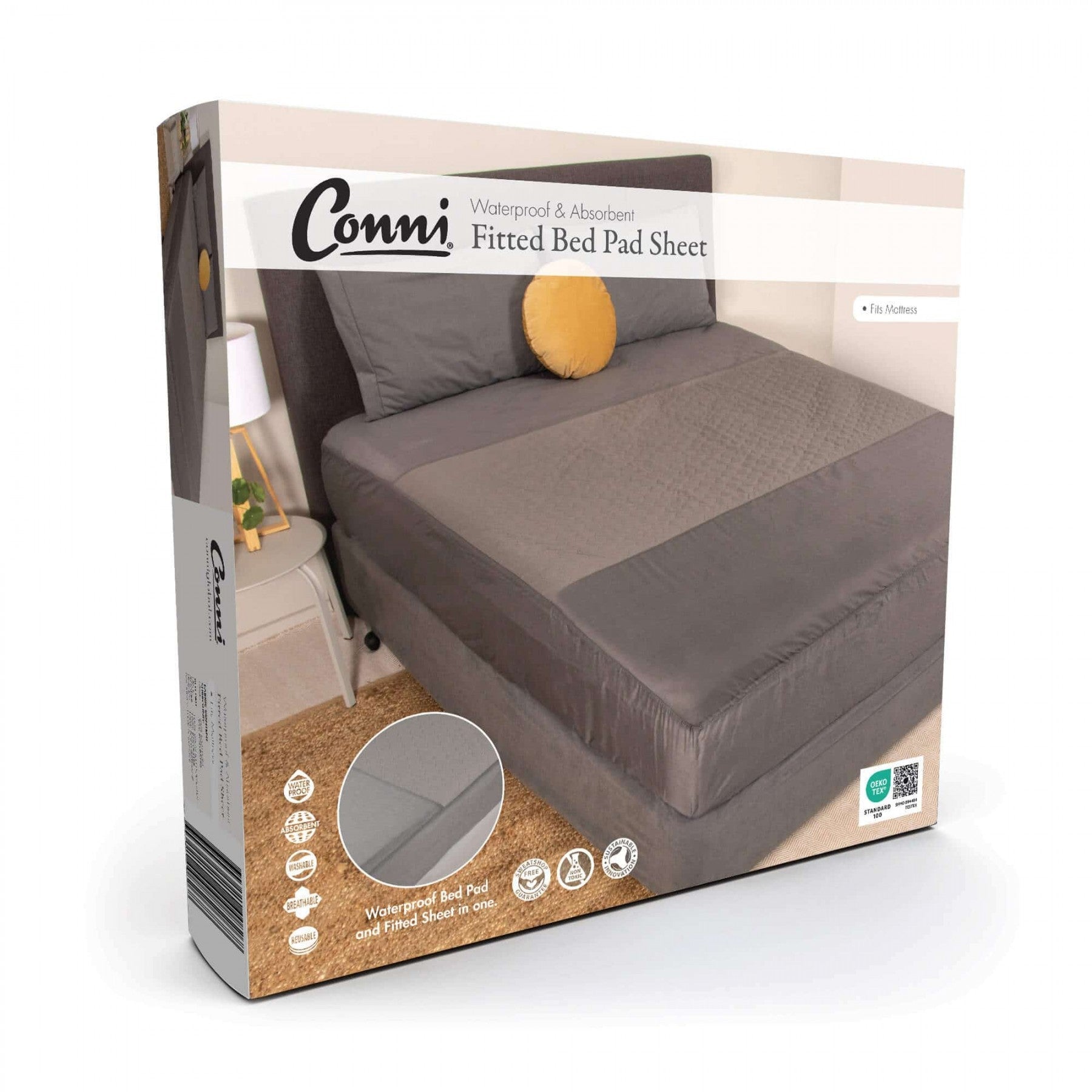 Conni Fitted Bed Pad Sheet, Each - All Types
