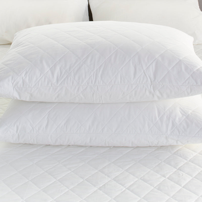 Protect-A-Bed Cotton Quilted Waterproof Pillow Protectors, 48x73cm Standard (F0067PPS0)