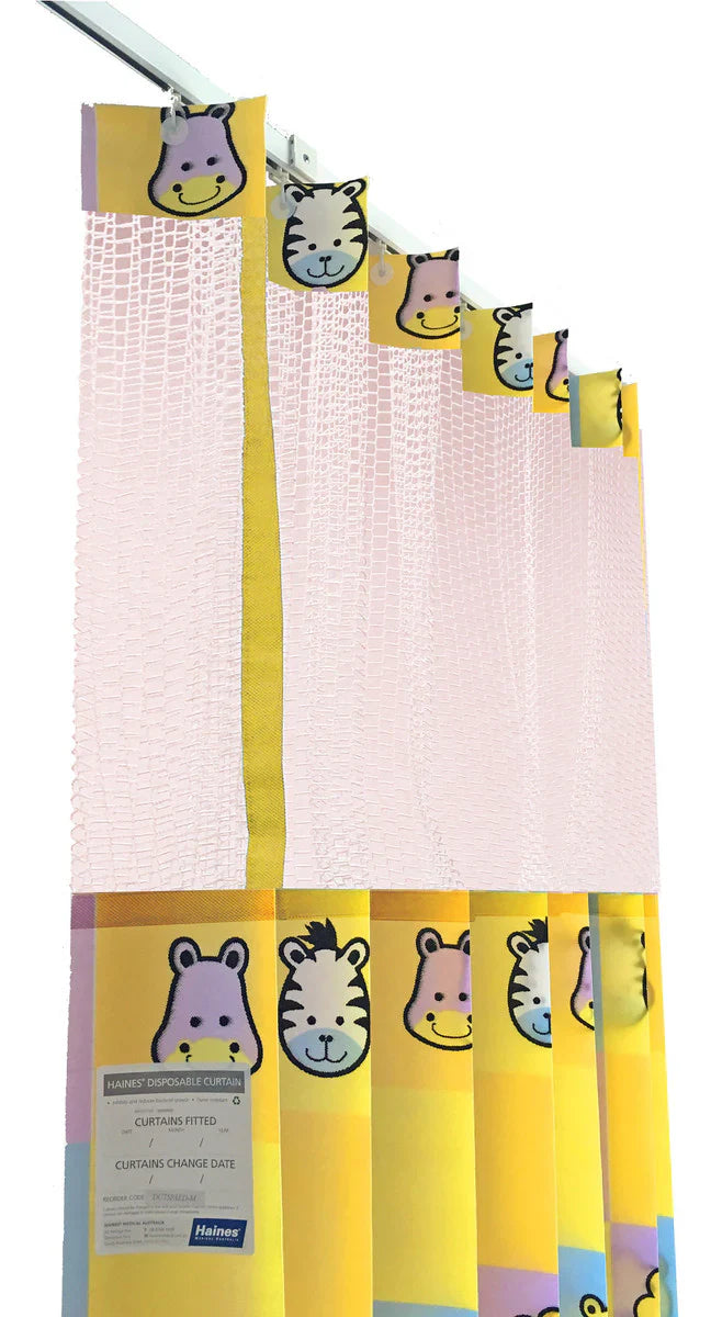 Haines Antimicrobial Medical Curtains with Mesh Top, All Types