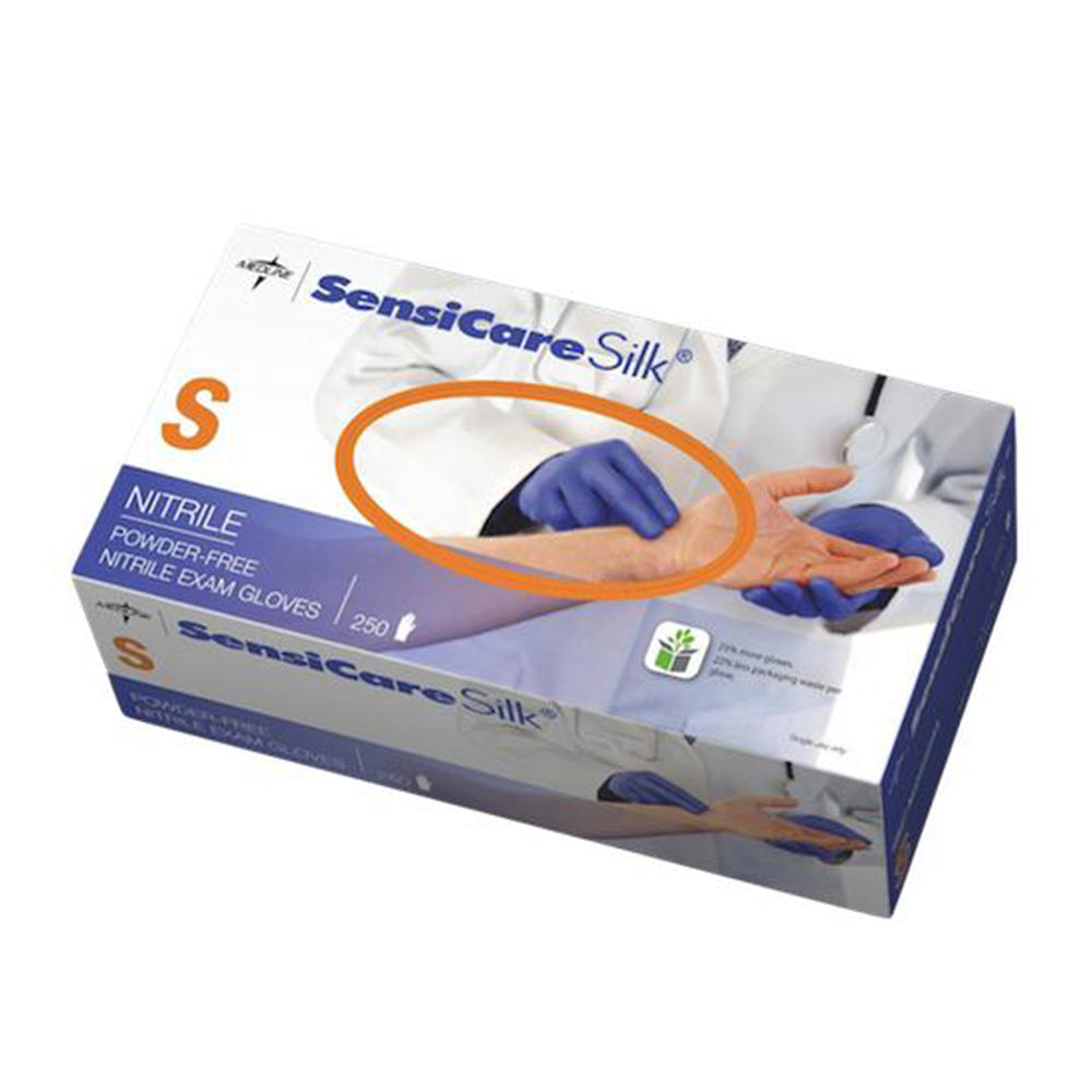 Medline | SensiCare Silk Nitrile Disposable Gloves | Pack
