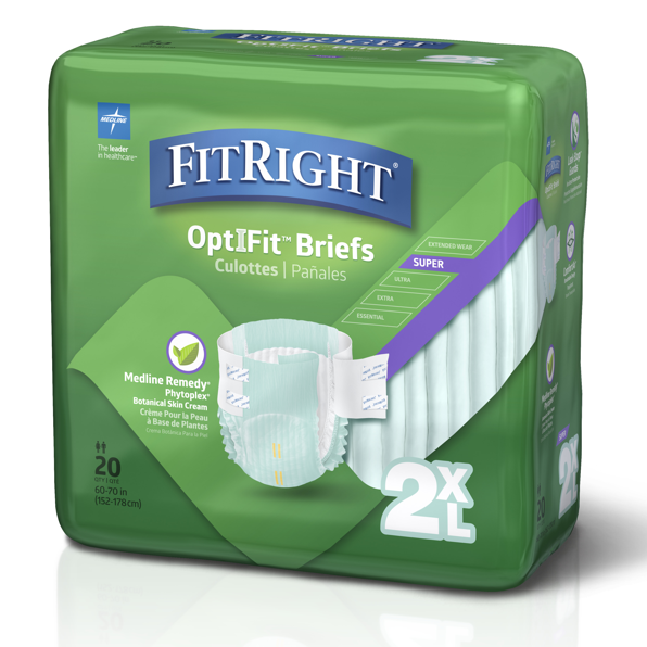 Medline | FitRight Bariatric Brief -  2XL/4XL/5XL