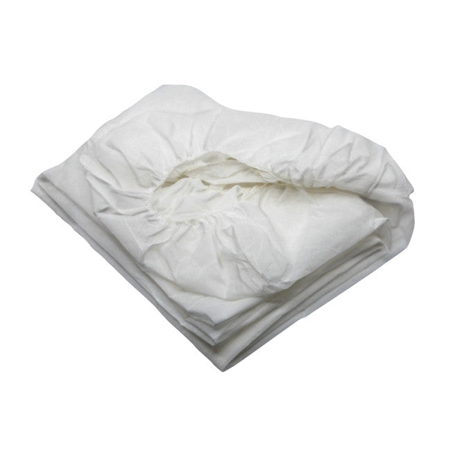 Disposable Bed Sheet Fitted Non-Wowen White Fit 200cm x 75cm - Pack of 100