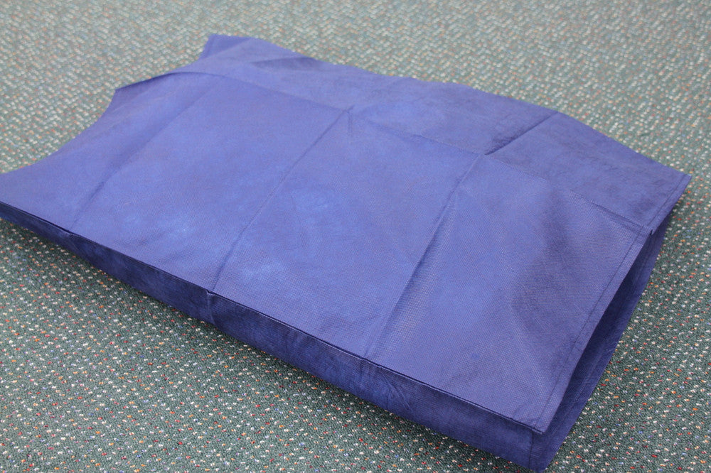 Pillow Sleeve Disposable, dark blue, non-woven paper material, 68cm x 52cm  - Box of 200
