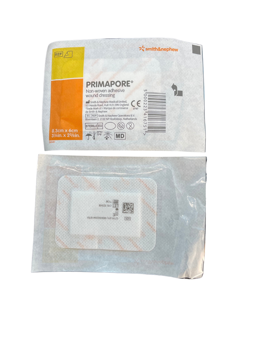 Smith & Nephew Primapore Island Dressing 8.3cmx6cm (Pad 5.7cmx3.5cm) Non Woven (7135)