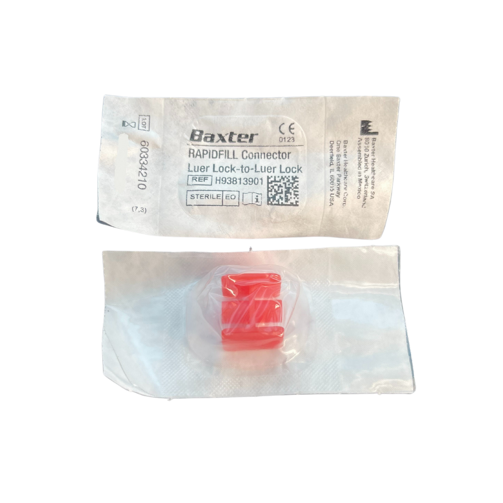 Baxter Rapidfill Connector Luer Lock to Luer Lock, Sterile - 50/Box