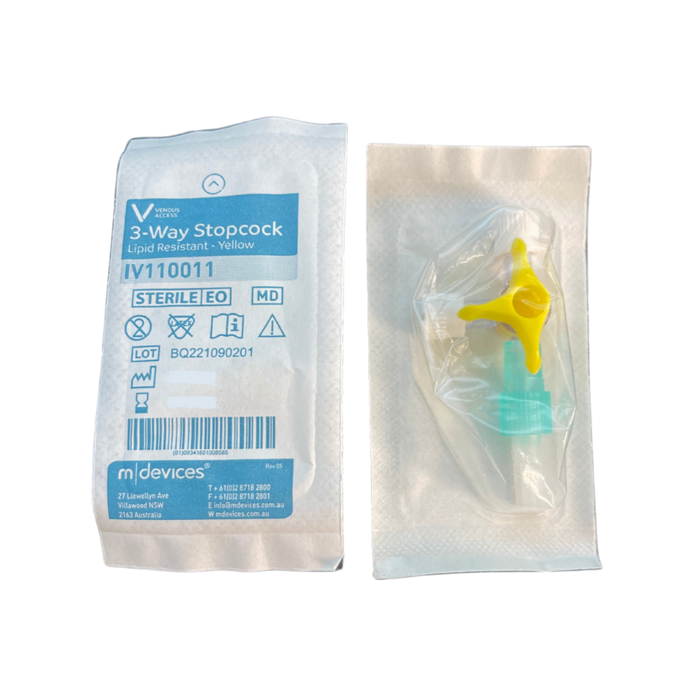MDevices Stopcock  3-Way Sterile, Each - All Types