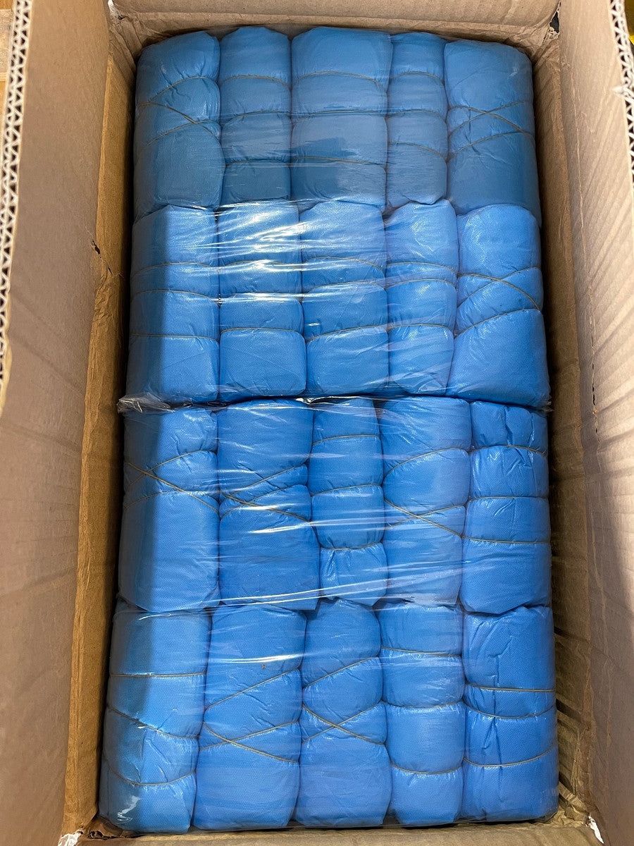 Disposable Waterproof Mattress Cover with elastic.  Single bed  (10-20cm deep). CPE material 190cm x 90cm Blue, Box of 100 (D DBES)