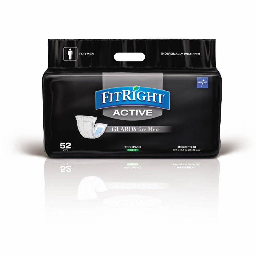 Medline | FitRight Active Male Guard Pack of 52 MSCMG02