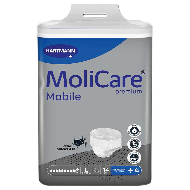MoliCare | Premium Mobile Pull-Up Pants 10 Drops - All Sizes M/L/XL
