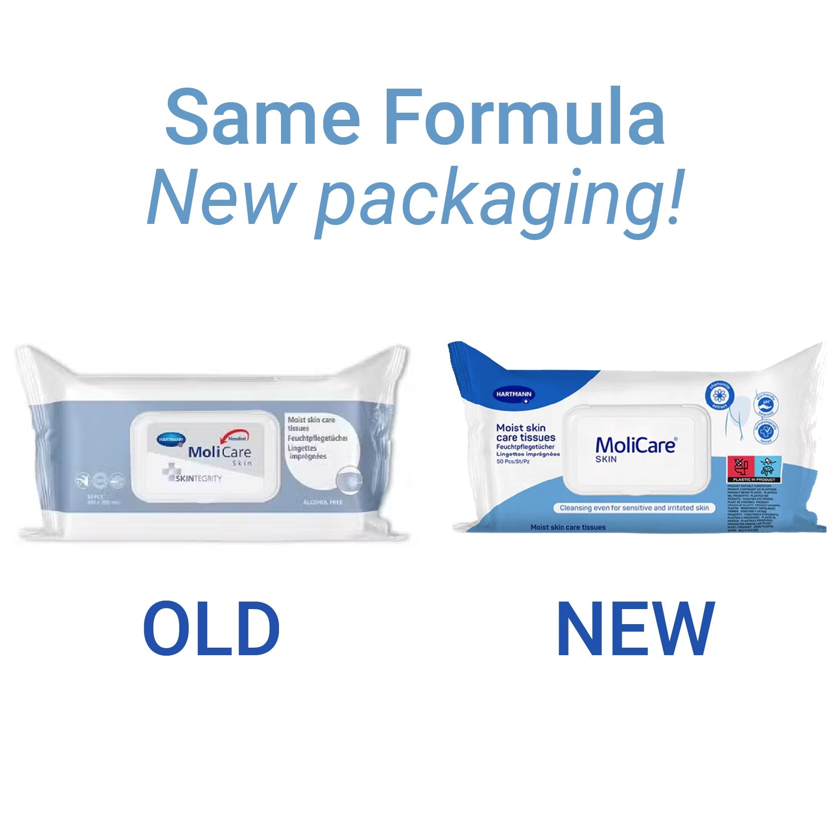 MoliCare | Moist Skin Care Tissue Wet Wipes 50Pcs 995075
