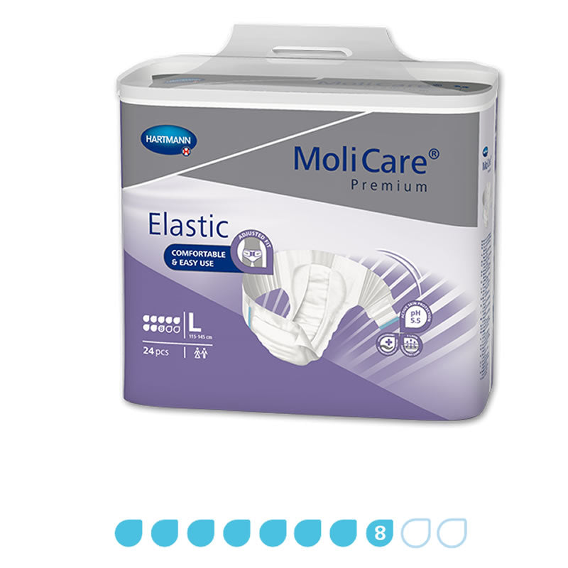 Reusable Drop Slips MoliCare | Premium Elastic 8 Drop Slip Tab Style - All Sizes S/M/L/XL ...