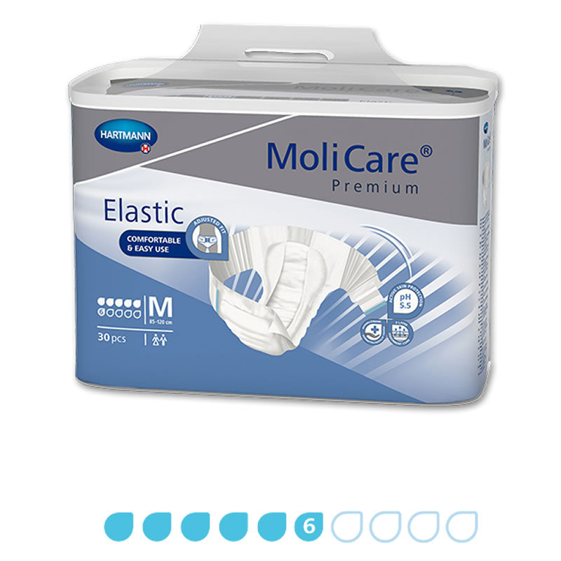 MoliCare | Premium Elastic 6 Drop Slip Tab Style - All Sizes S/M/L/XL