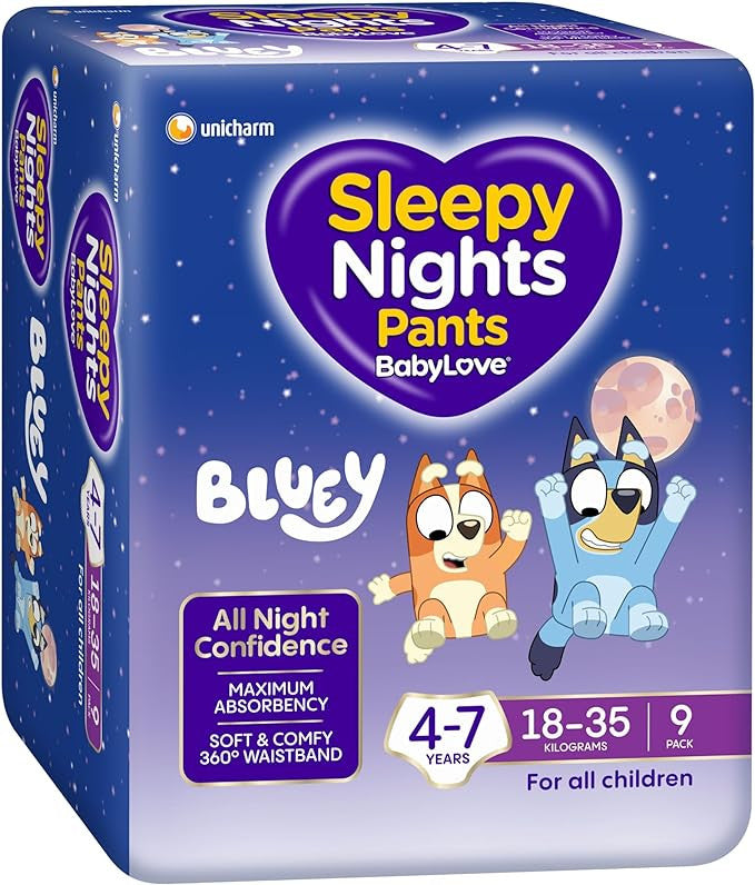 Babylove Sleepy Night Pants Convenience 4-7 Years, 18-35kg (BYPM9)
