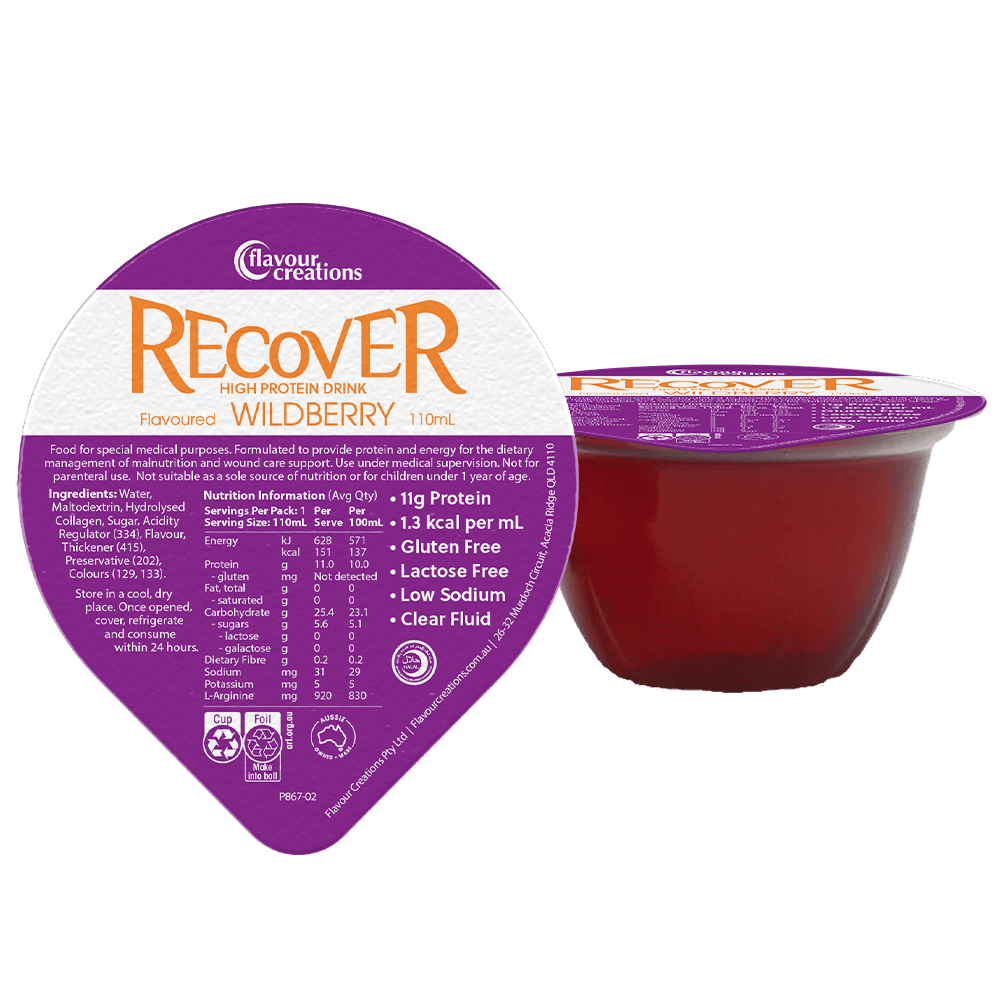 Flavour Creations Recover Protein Drink Flavoured 110mL (Wildberry / Watermelon)