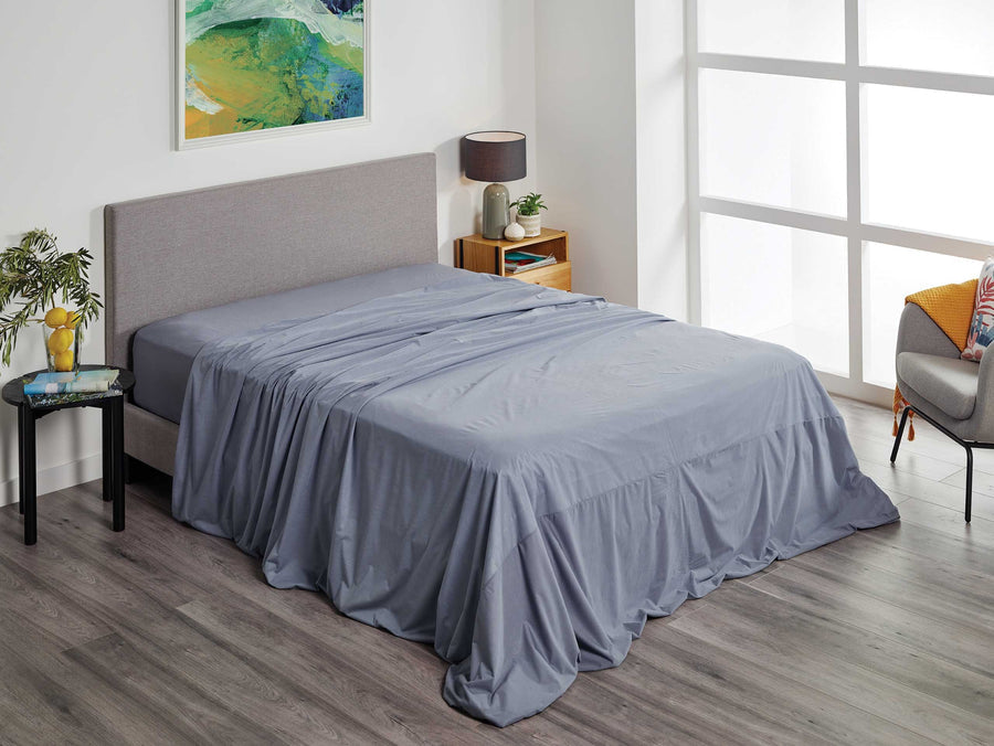 Protect-A-Bed Fusion Waterproof Flat Sheet, Charcoal - All Sizes