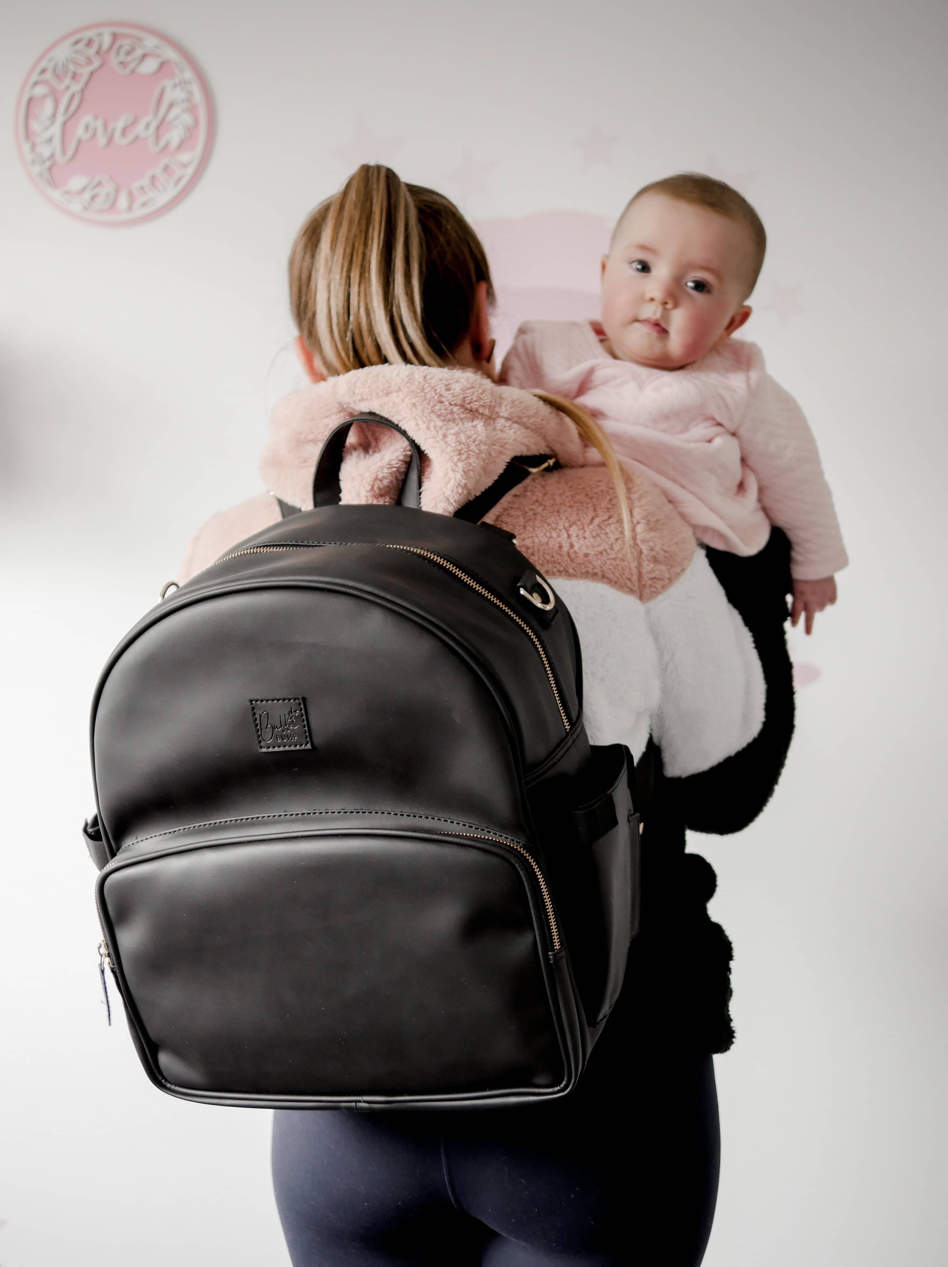 Charcoal Backpack Change Bag - Bubba Bump