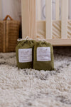 Olive Fitted Organic Bassinet Sheet/ Change Mat Cover - Bubba Bump