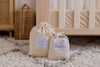 Oatmeal Fitted Organic Bassinet Sheet/ Change Mat Cover - Bubba Bump