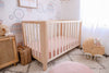 Blush Fitted Organic Cot Sheet - Bubba Bump