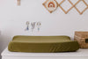 Olive Fitted Organic Bassinet Sheet/ Change Mat Cover - Bubba Bump