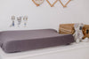 Storm Fitted Organic Bassinet Sheet/ Change Mat Cover - Bubba Bump