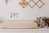Oatmeal Fitted Organic Bassinet Sheet/ Change Mat Cover - Bubba Bump