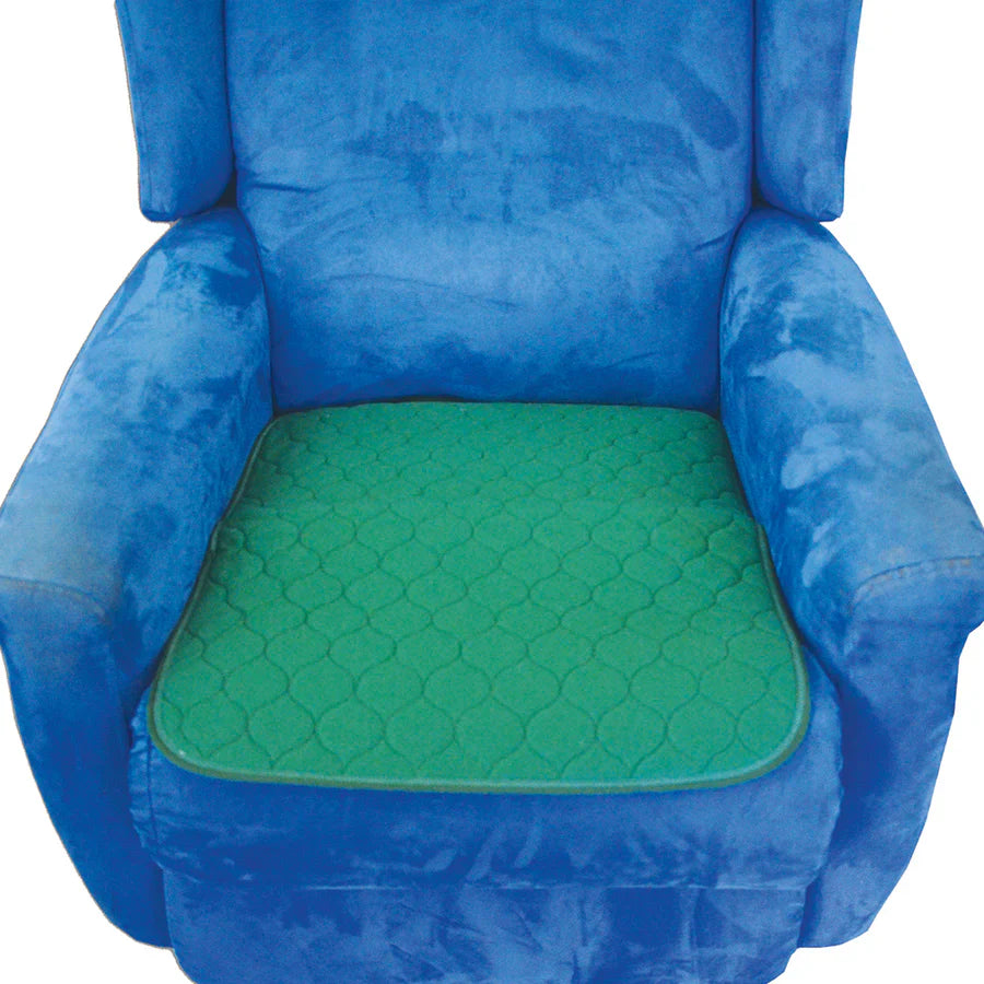 Smart Barrier Chair Pad with waterproof backing.  1 Litre Absorbency 50cm x 60cm, Each (Navy / Green / Burgundy)