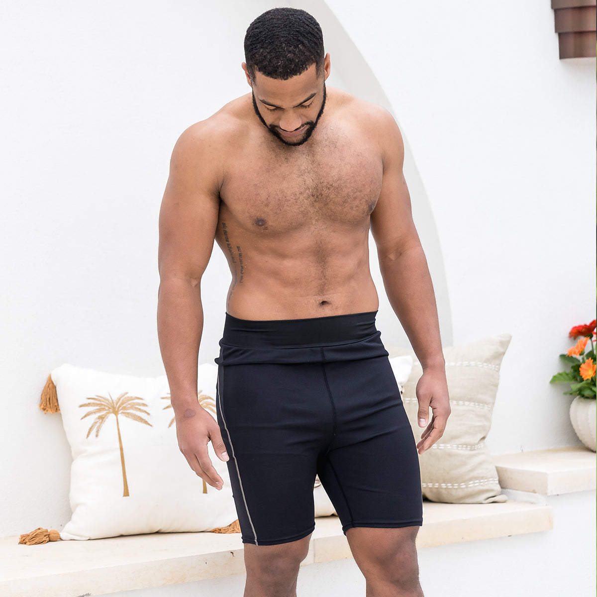 Splash About | Adult Incontinence Jammer Swim Shorts Black