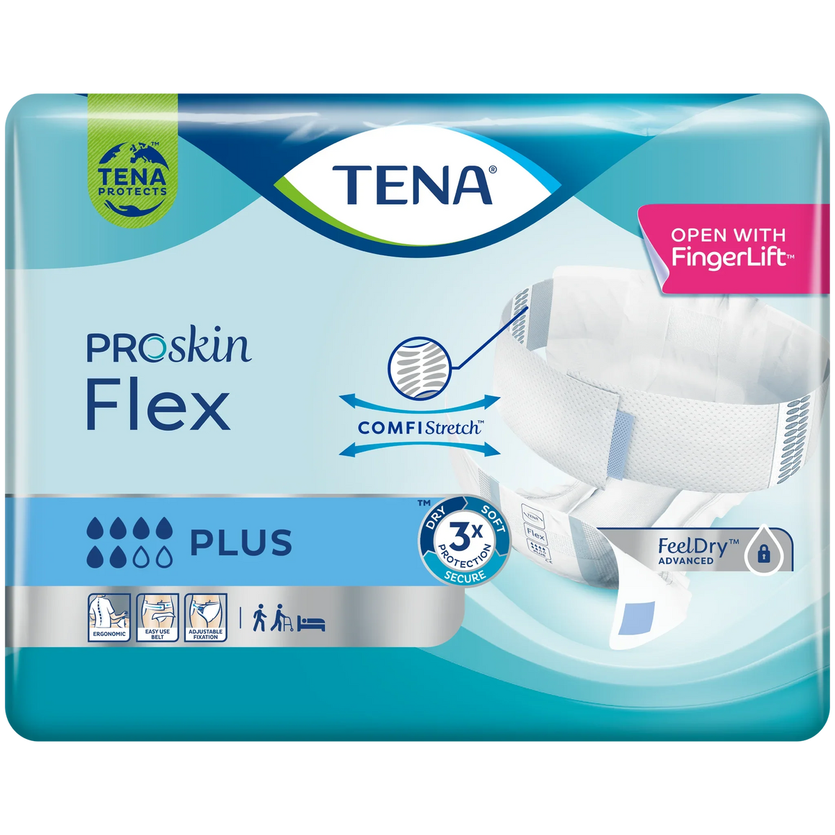 未使用未開封TENA PROskin Flex PLUS Lサイズ 30枚入×3 TENA | ProSkin Flex Plus - Belted Incontinence Briefs – KEEPING