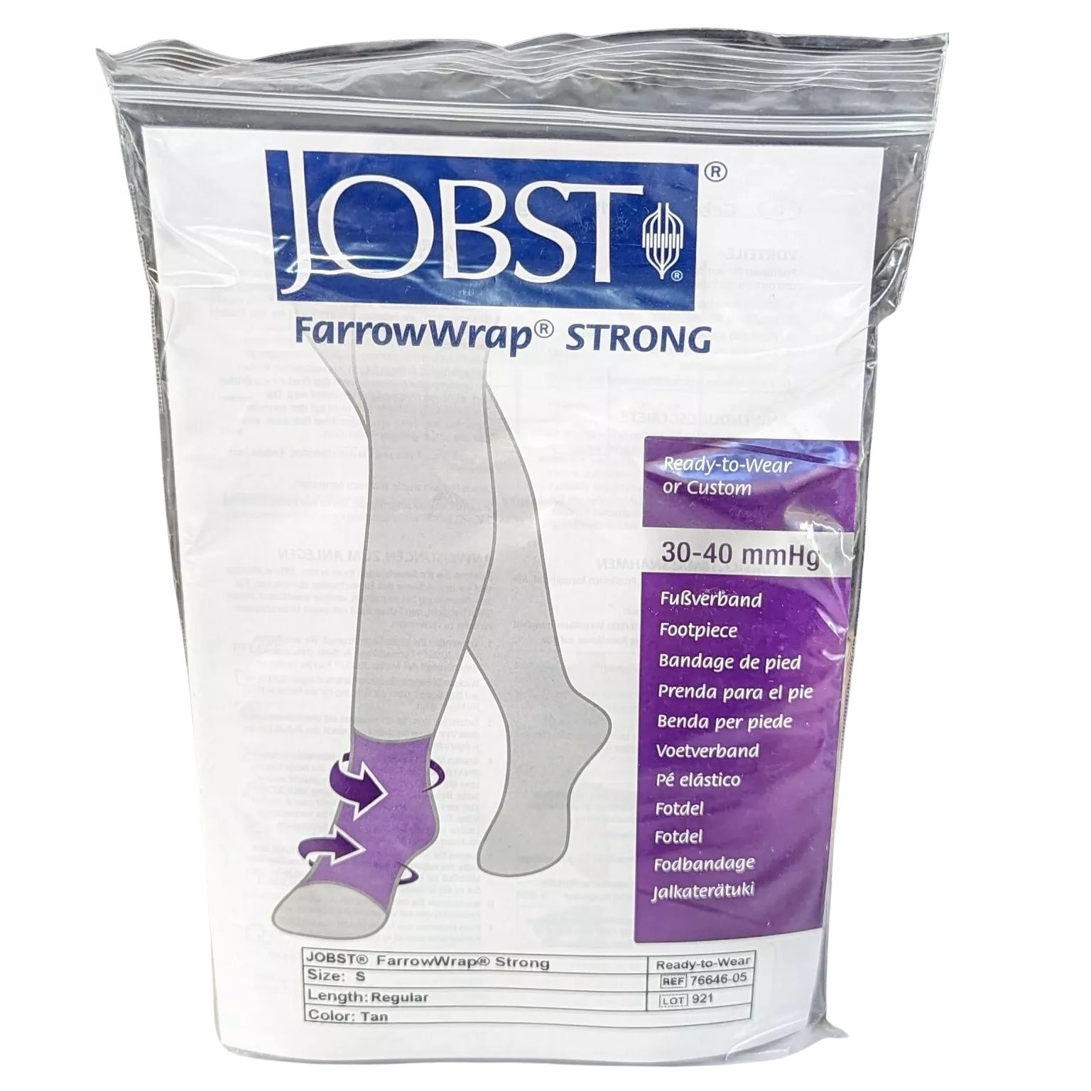 JOBST Farrow Wrap Strong Foot Tan, Each - All Sizes