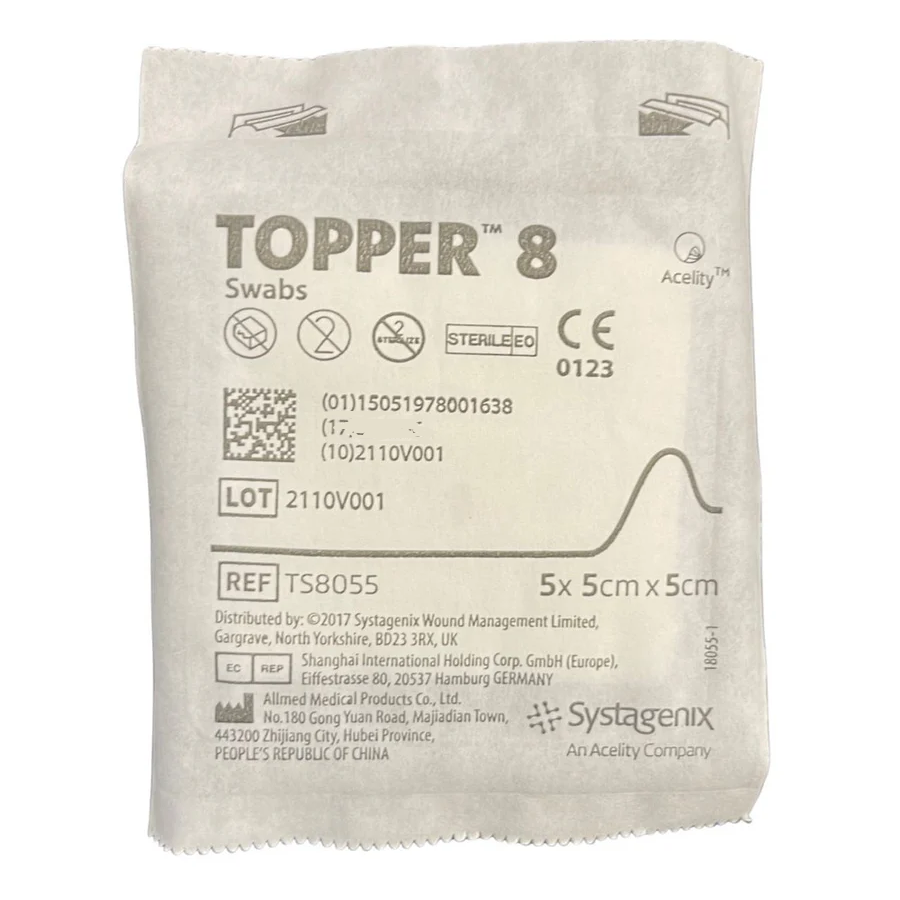 Topper Gauze Non-Woven (8Ply), Topper Sterile - All Sizes