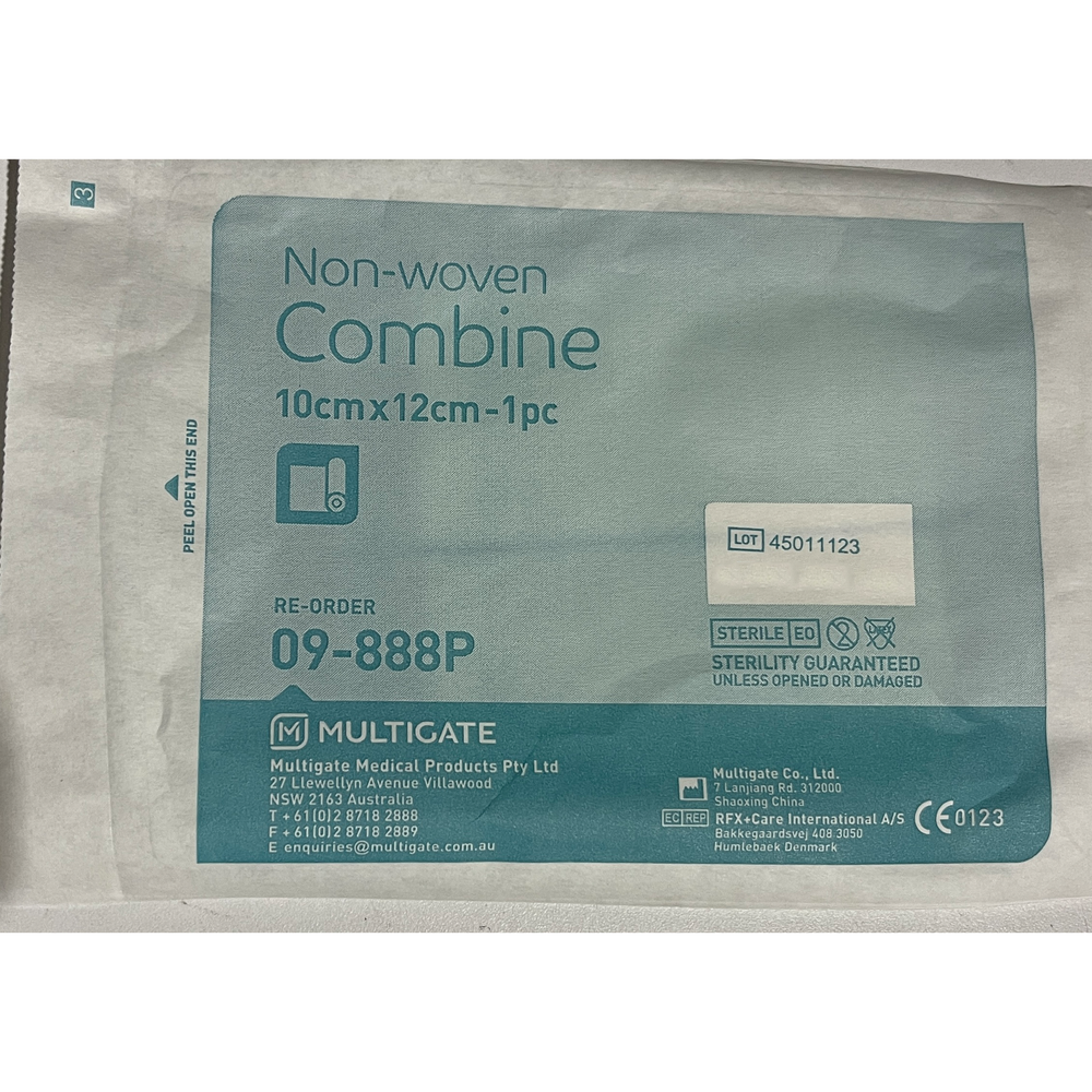 Multigate Combine Dressing Non Woven 10cm x 12cm Sterile (09-888P) - Pack of 50
