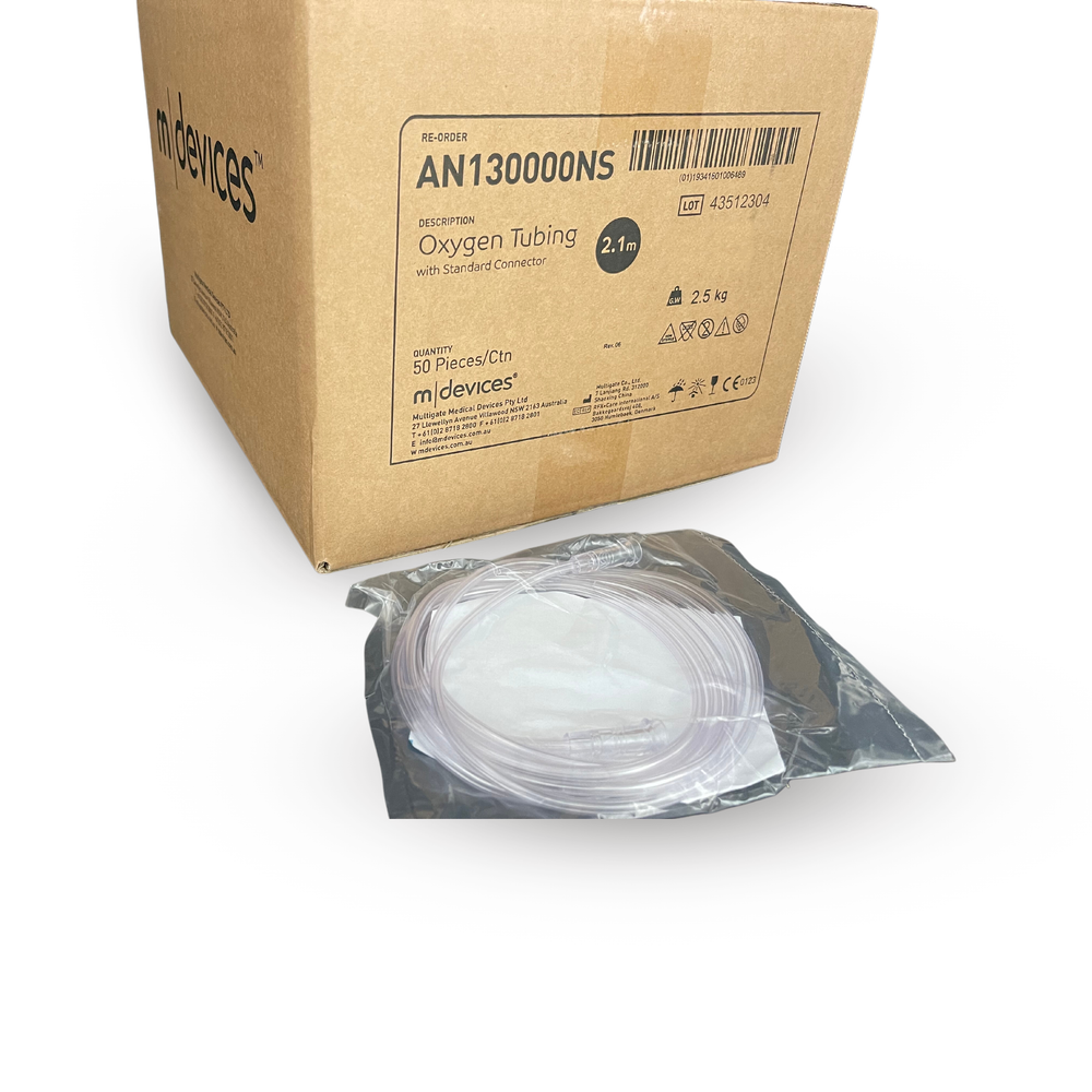Mdevices Tubing Oxygen, Box of 50 - All Sizes