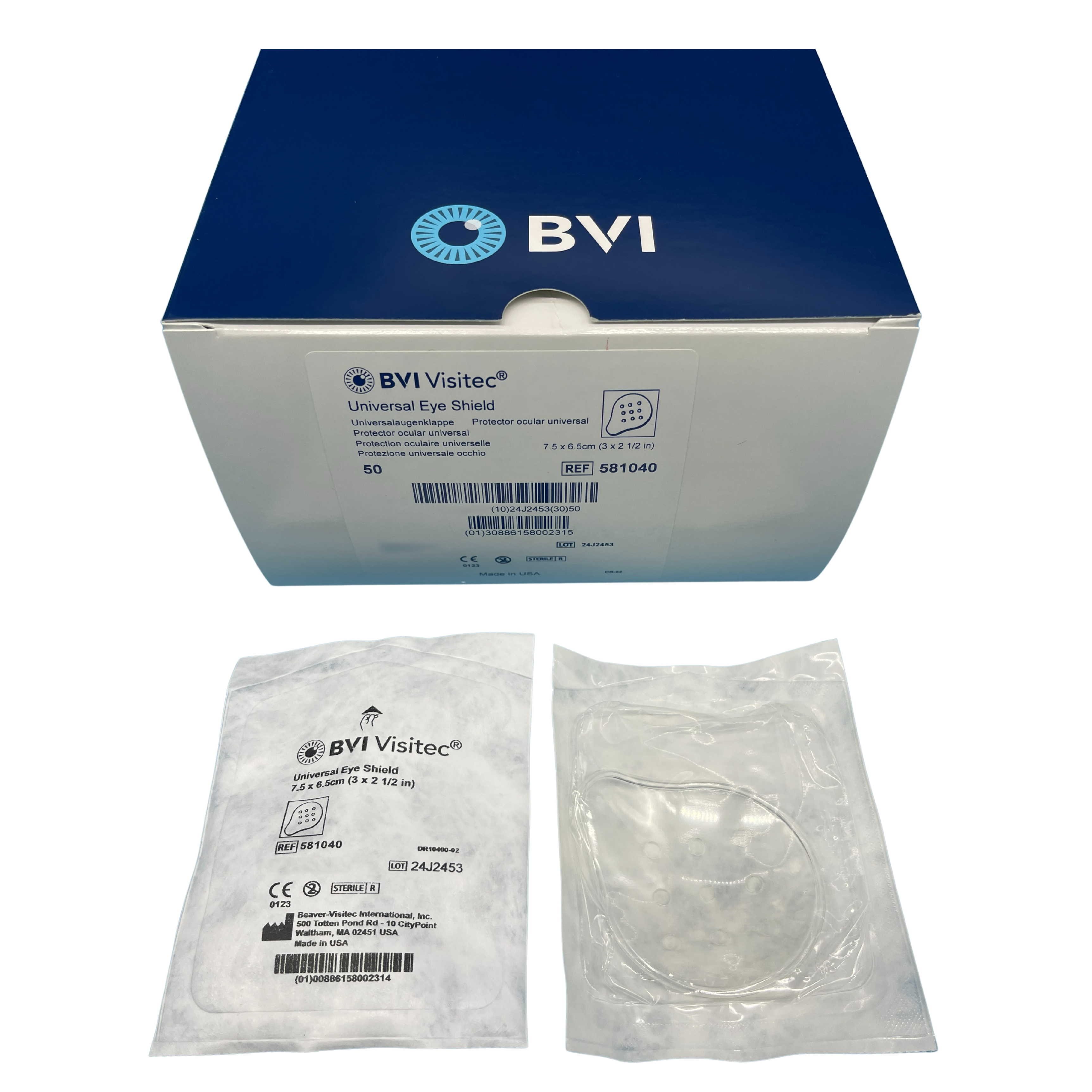 BVI Visitec Universal Eye Shields, Box of 50 (581040)