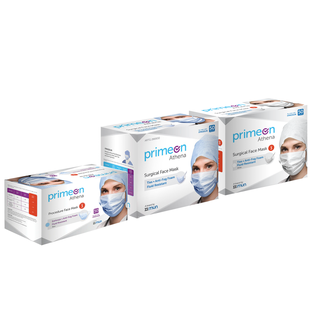 PrimeOn Athena Level 3 Surgical Face Mask - Box of 50 – KEEPING ...