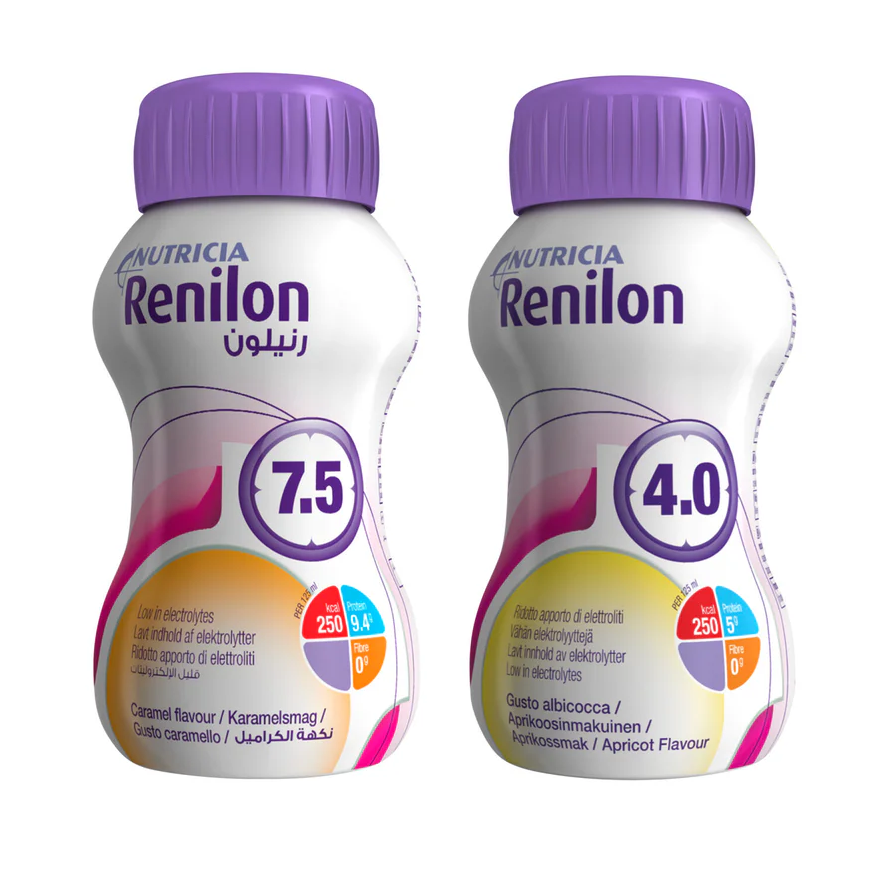 Nutricia Renilon 125mL, Pack of 24 (4.0 - Apricot / 7.5 - Caramel ...