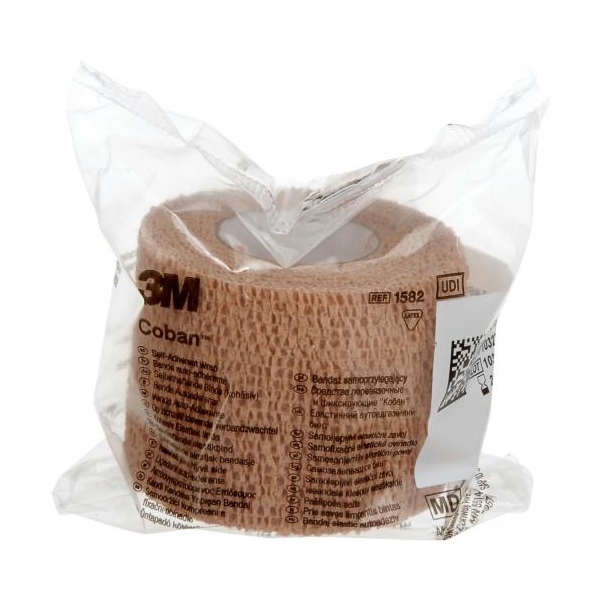 3M Coban Self-Adherent Wrap 5cm x 2m Tan 1582