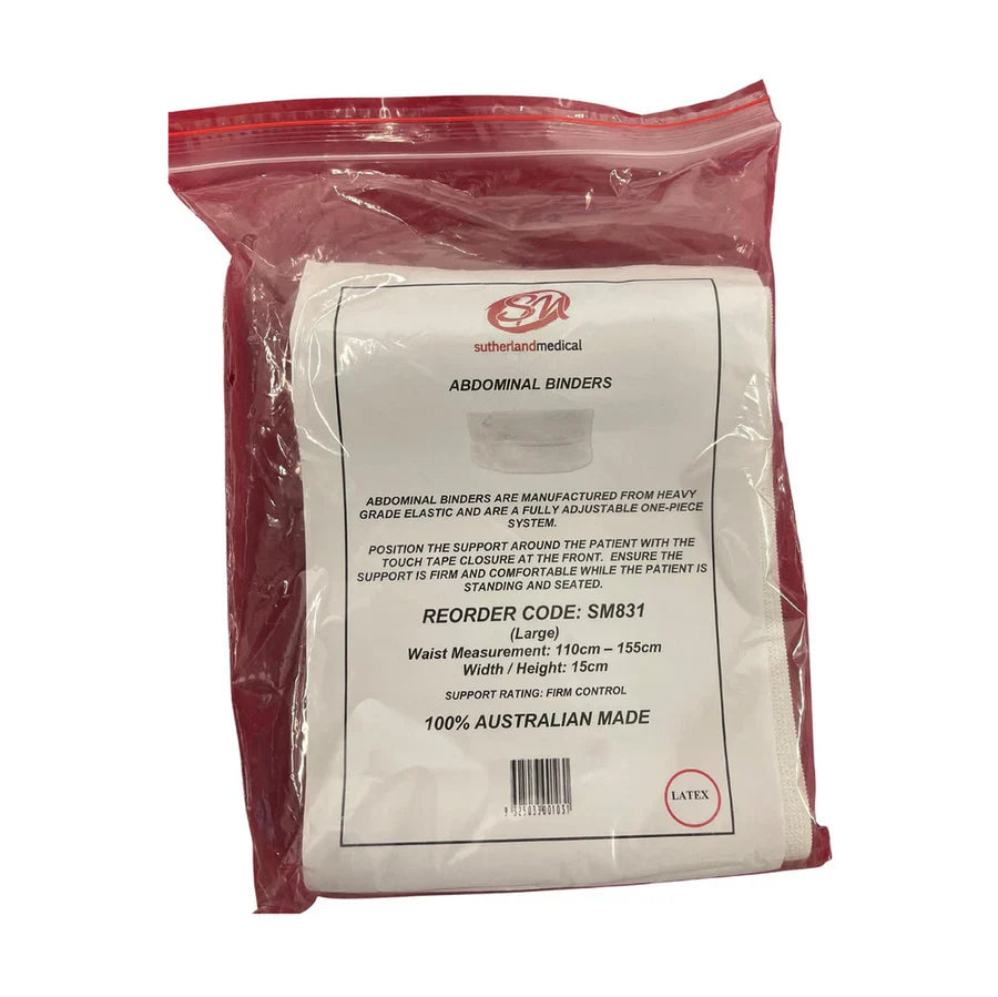 Abdominal Binder Fully Adjustable, One Piece System, Box of 1 - All Sizes