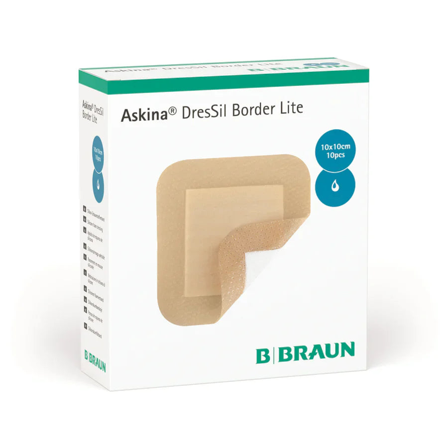 B. Braun Askina DresSil Border Lite, Box of 10 - All Sizes