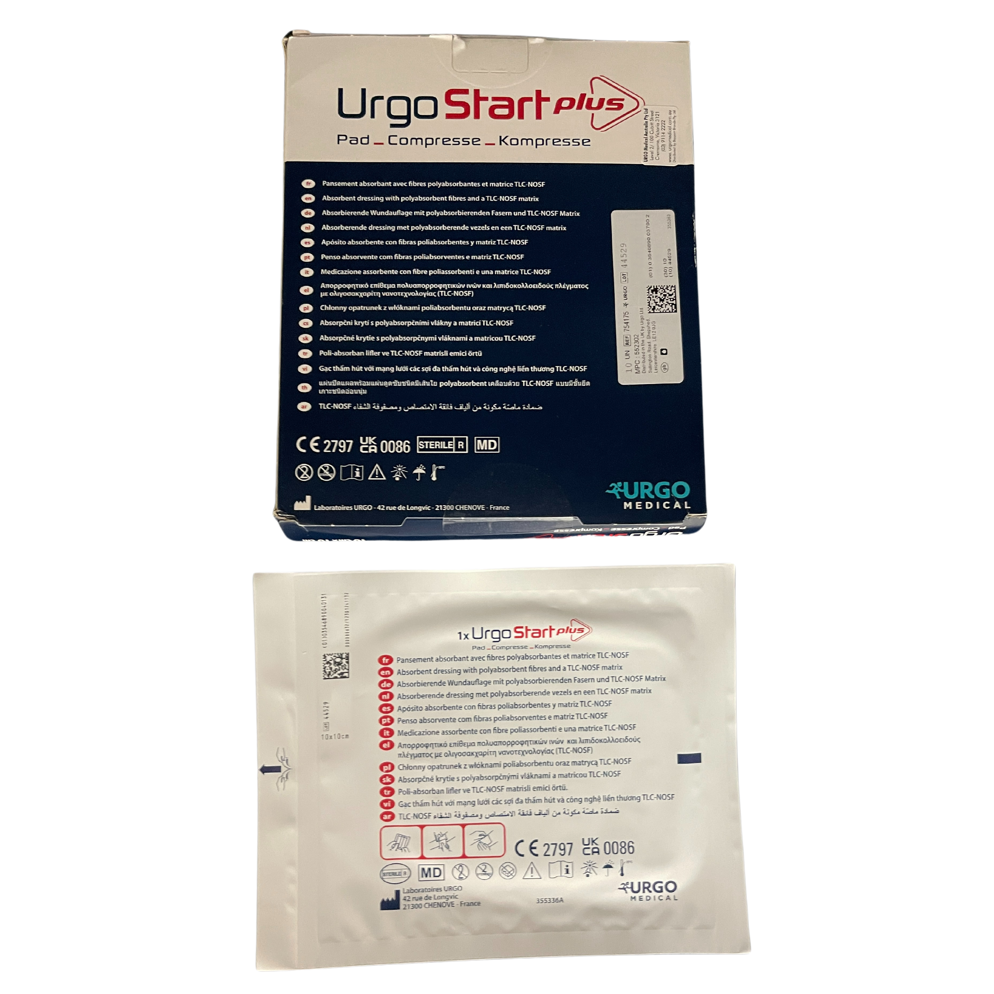 Urgostart Plus Pad Wound Dressing (6cmx6cm / 10cmx10cm)