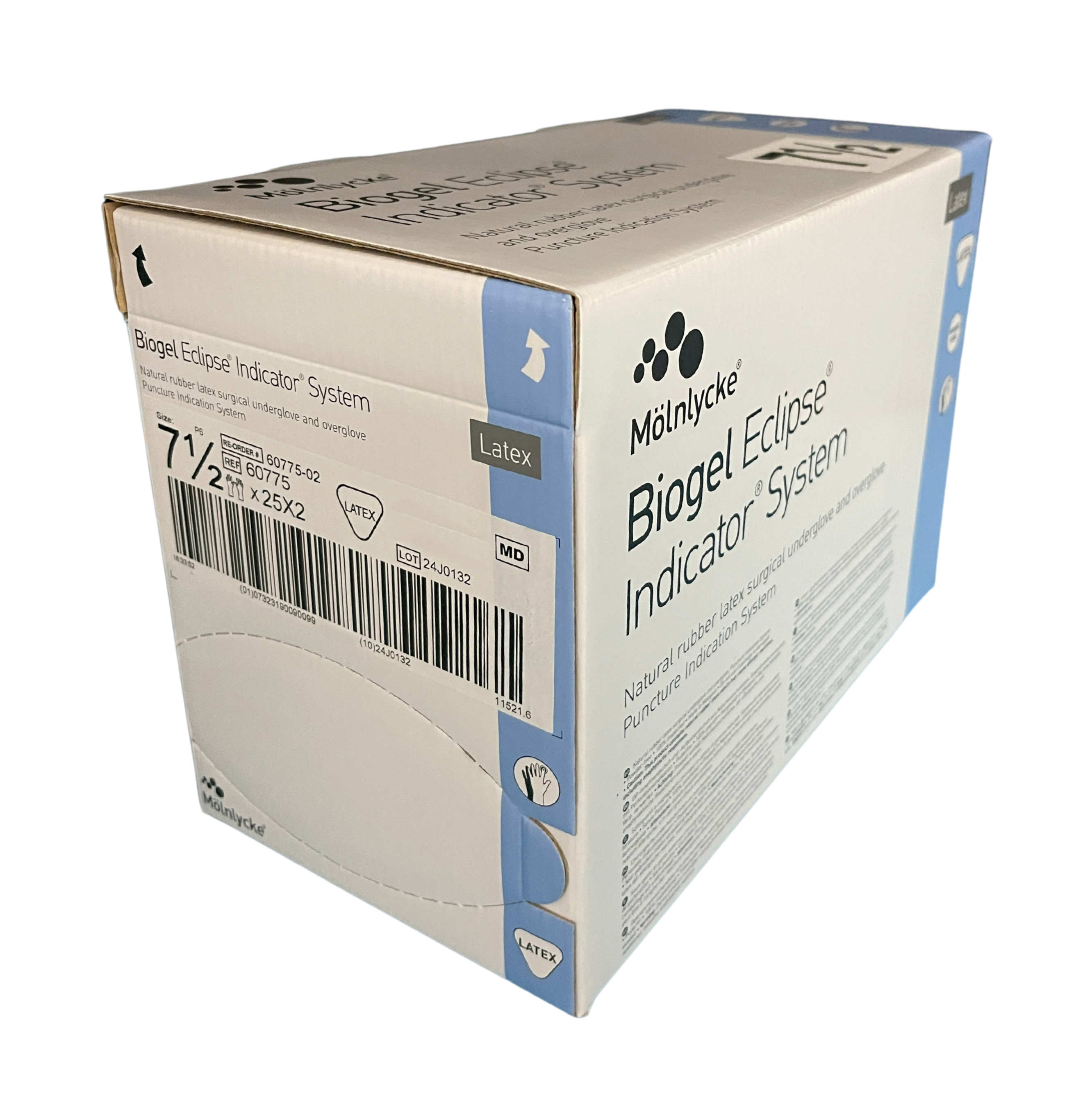 Molnlycke Biogel Eclipse Indicator System, Grey, Box of 50 - All Sizes