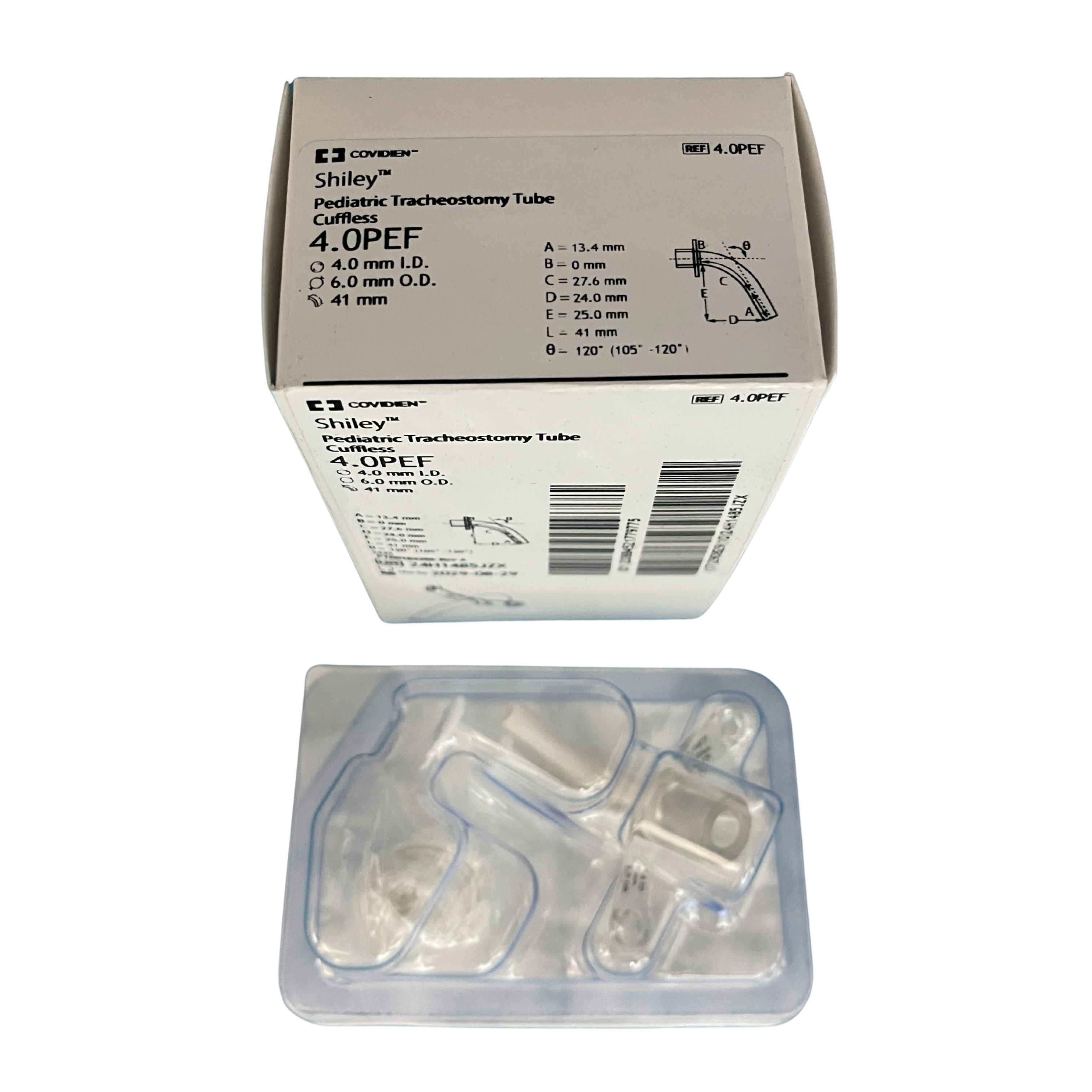 Shiley Pediatric Tracheostomy Care Tubes, Box of 1 - All Sizes