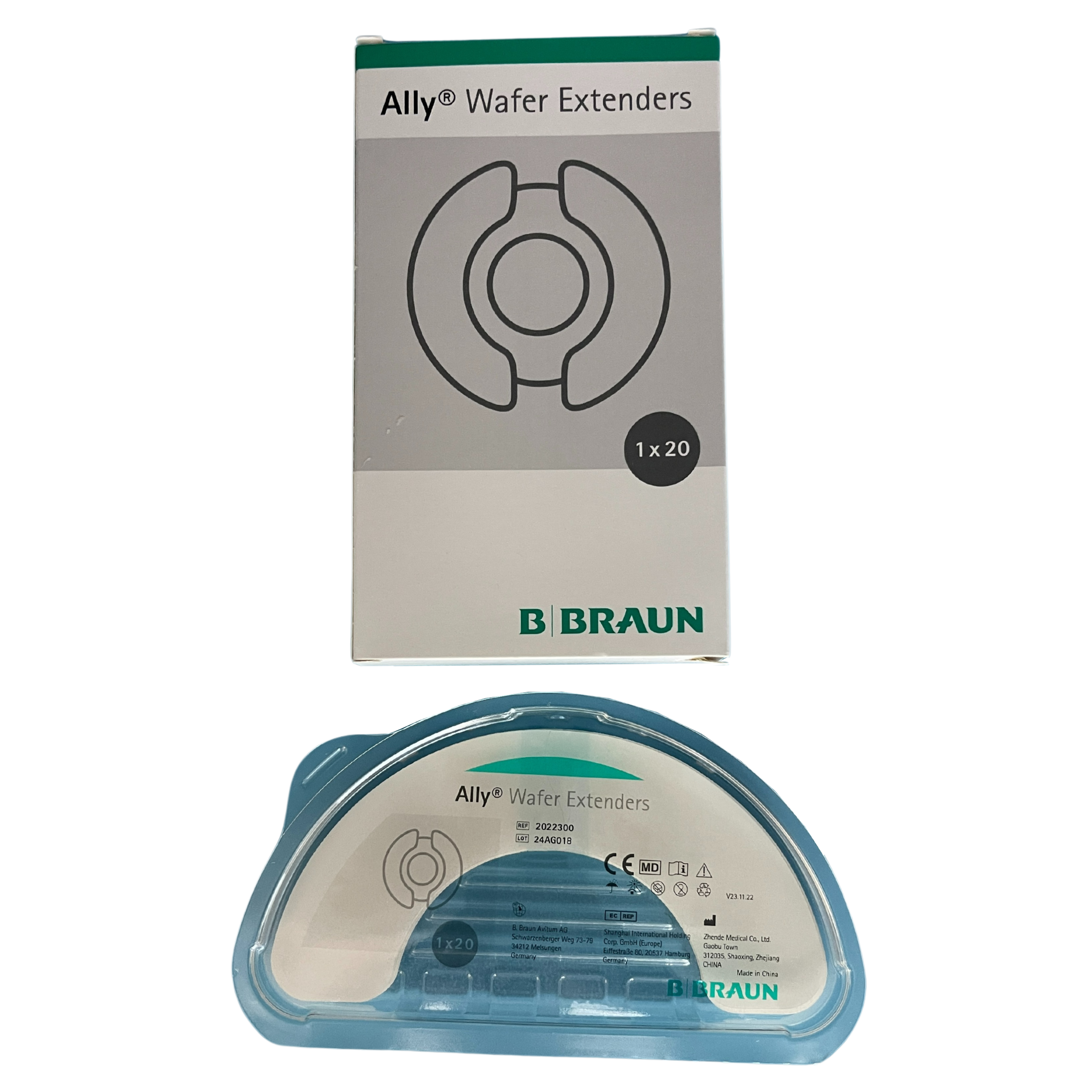 Ally Wafer Extenders, Ostomy Elastic Barrier Strips, Box of 20 (2022300)
