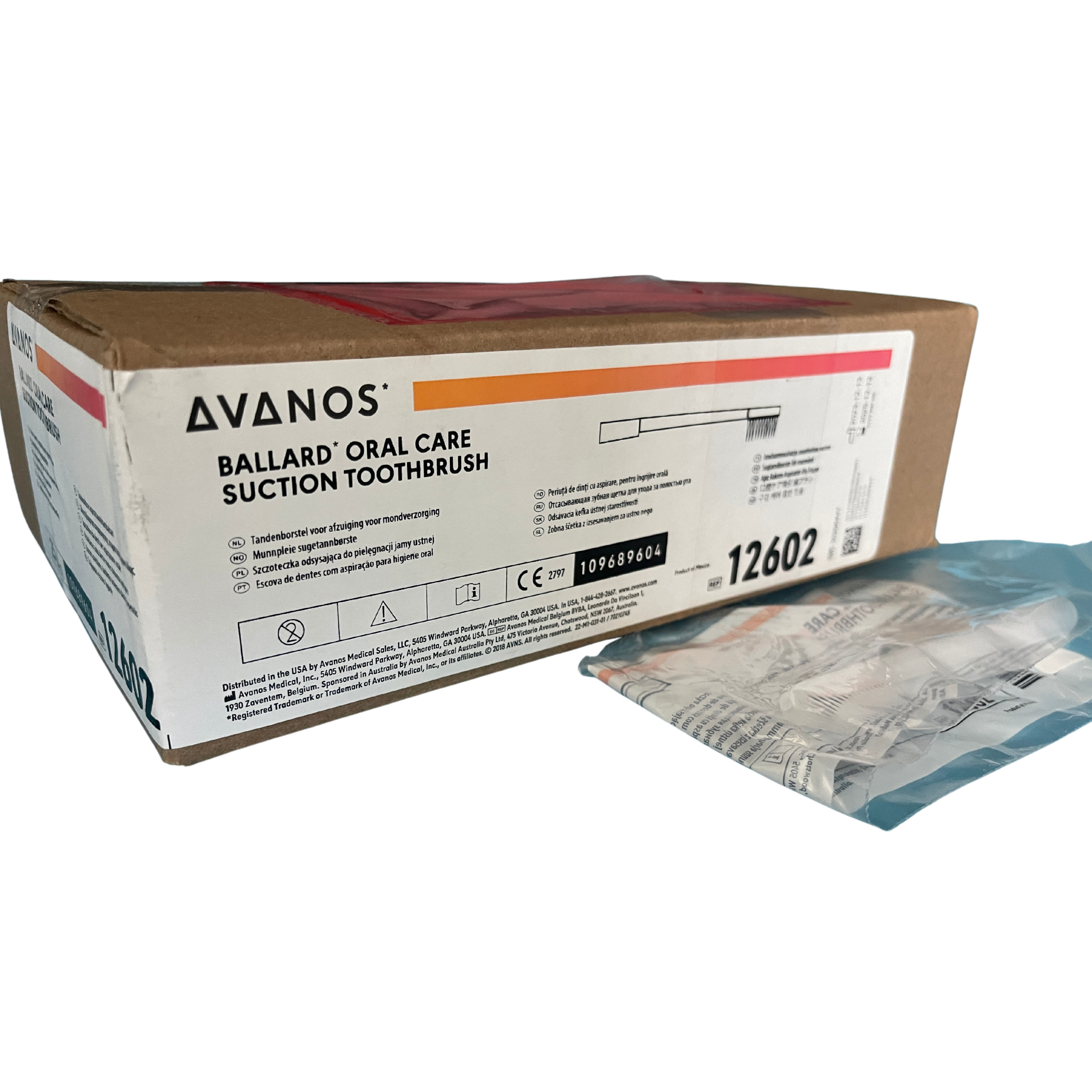 Avanos Ballard Oral Care Suction Toothbrush - Box of 25 (12602)