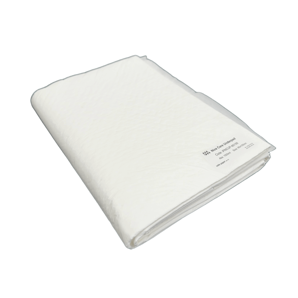 Cello Nice Care Underpad 80 x 150cm, No Tucks (12pcs / Pack), 4packs / Ctn (IPNCUP-80150)