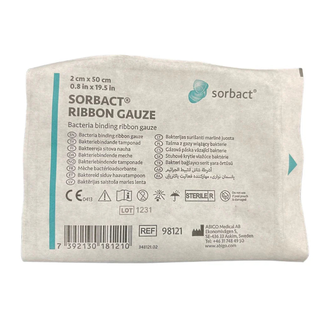Cutimed Sorbact Ribbon Gauze Sterile (2cm x 50cm / 5cm x 200cm ...
