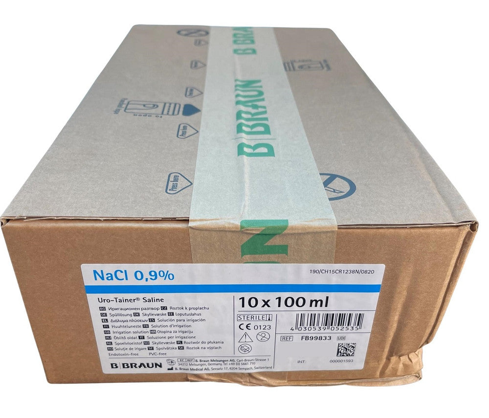 B. Braun Uro-Tainer Sodium Chloride 100mL INT NaCl 0.9% (FB99833)