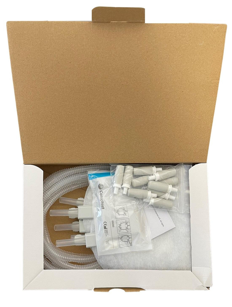 Coloplast Conveen Leg Bag Unisex 750Ml Non Sterile 50Cm Tube White Design Clamp Tap 5167 - Box of 10