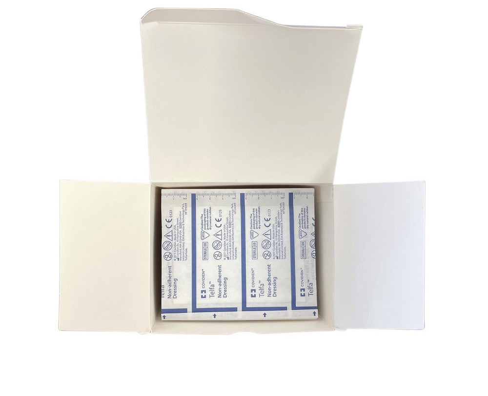 Covidien Telfa Dressing 7.5cm X 10cm Non-adherent Non Adhesive Sterile 2132 - Box of 100